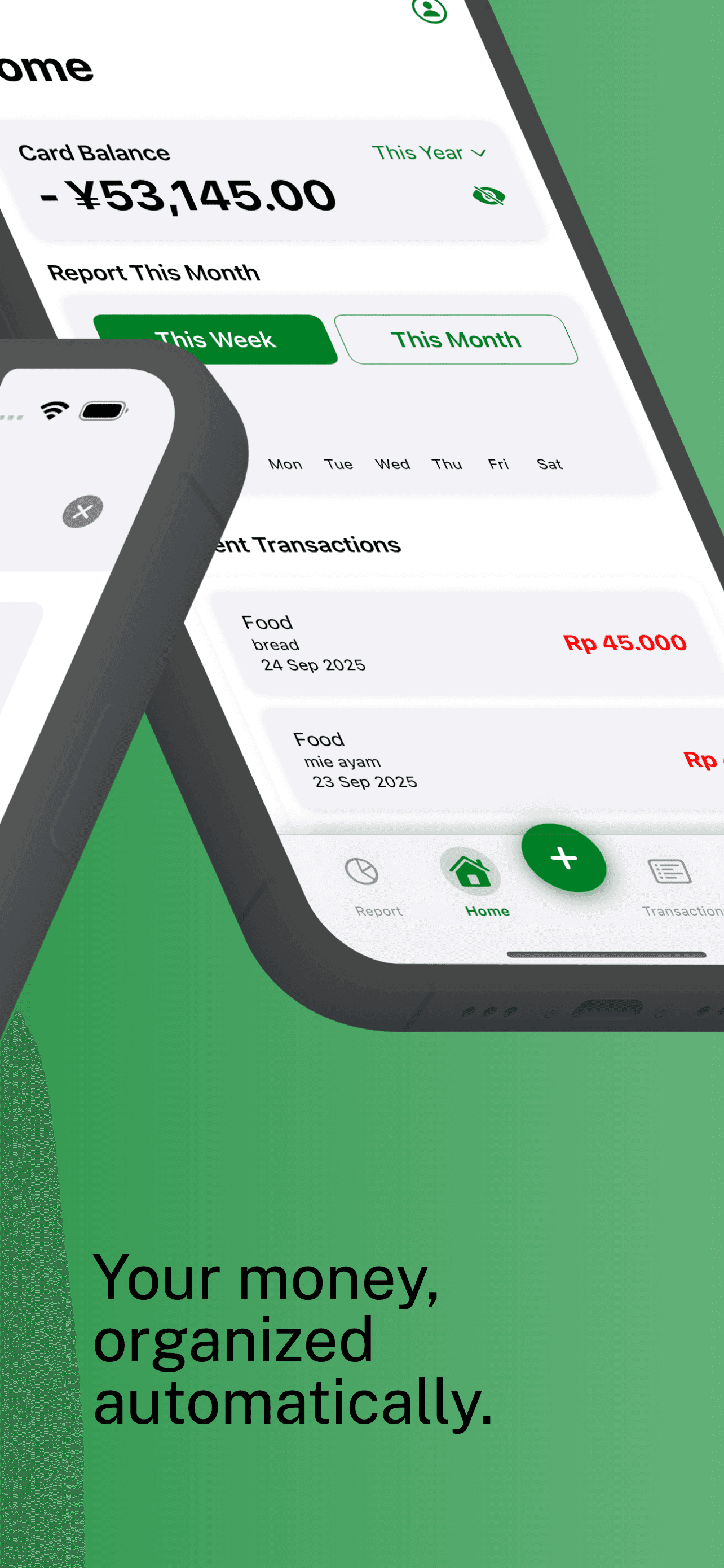 Casha Home Dashboard